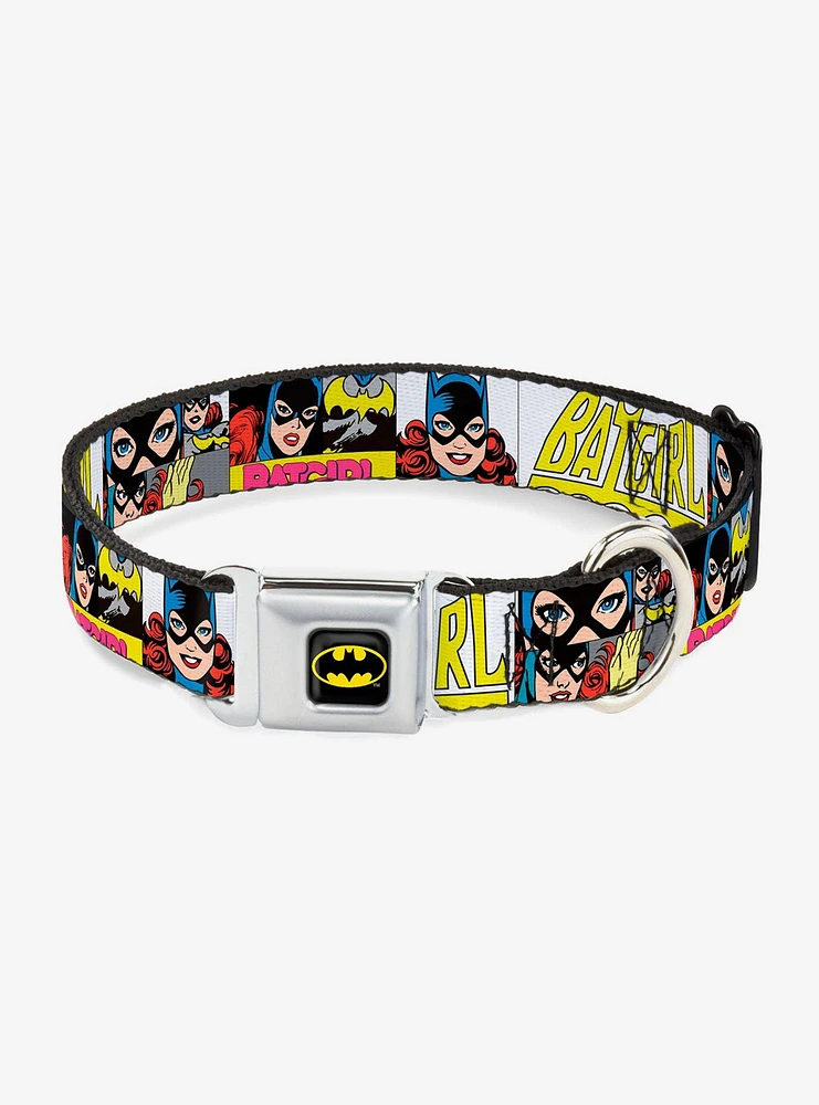 DC Comics Justice League Batgirl Panels Seatbelt Buckle Pet Collar