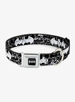 DC Comics Justice League Batman Outlines Seatbelt Buckle Pet Collar