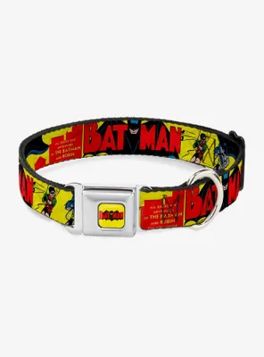 DC Comics Justice League Classic Robin Batman Cover Seatbelt Buckle Pet Collar