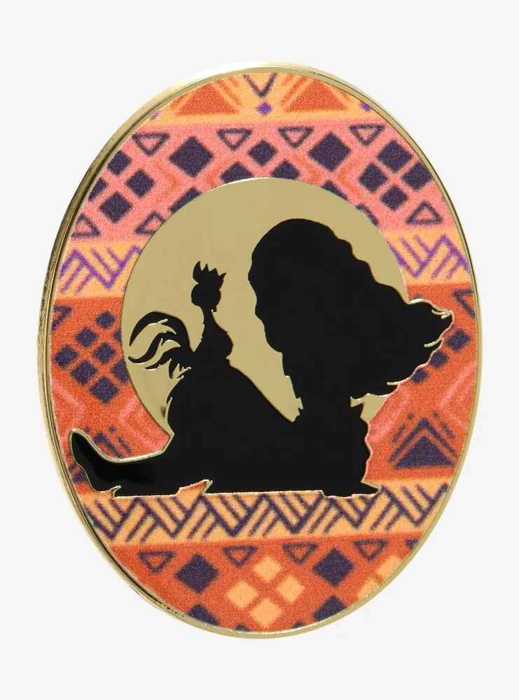 Disney Moana Heihei & Moana Silhouette Enamel Pin - BoxLunch Exclusive