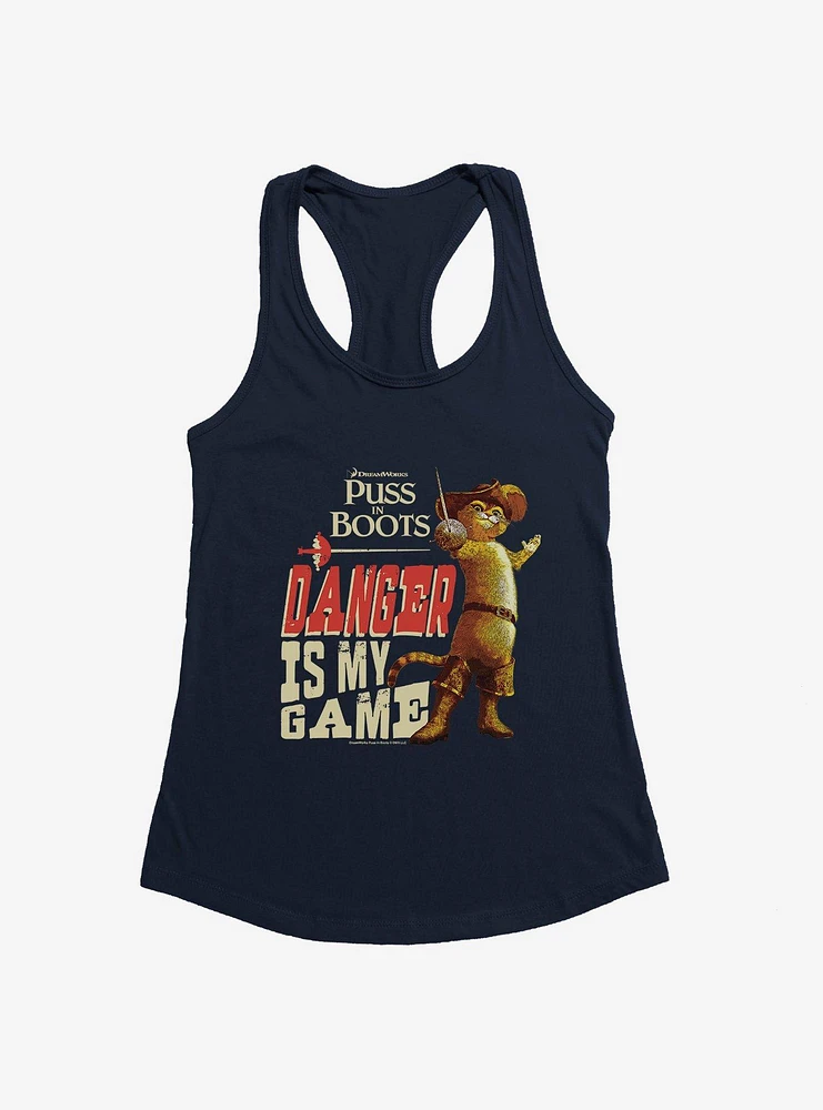 Puss Boots Danger Is My Game Girls Tank