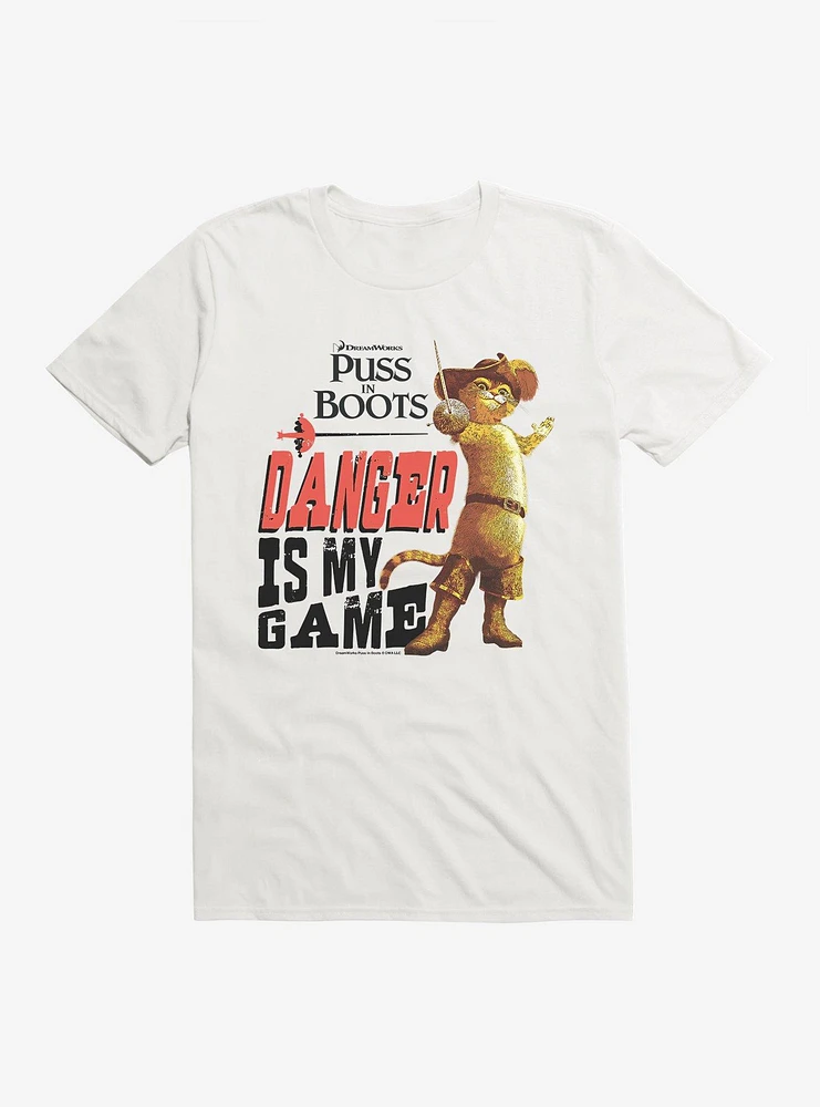 Puss Boots Danger Is My Game T-Shirt