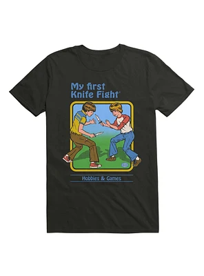 My First Knife Fight T-Shirt By Steven Rhodes