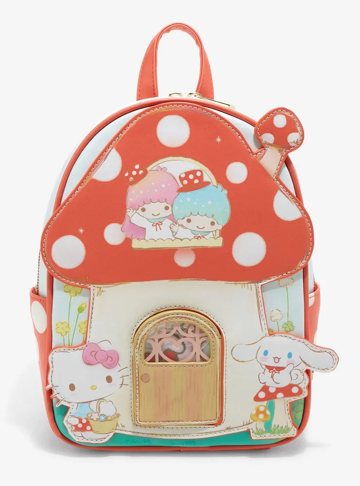 Her Universe Hello Kitty And Friends Mushroom House Mini Backpack