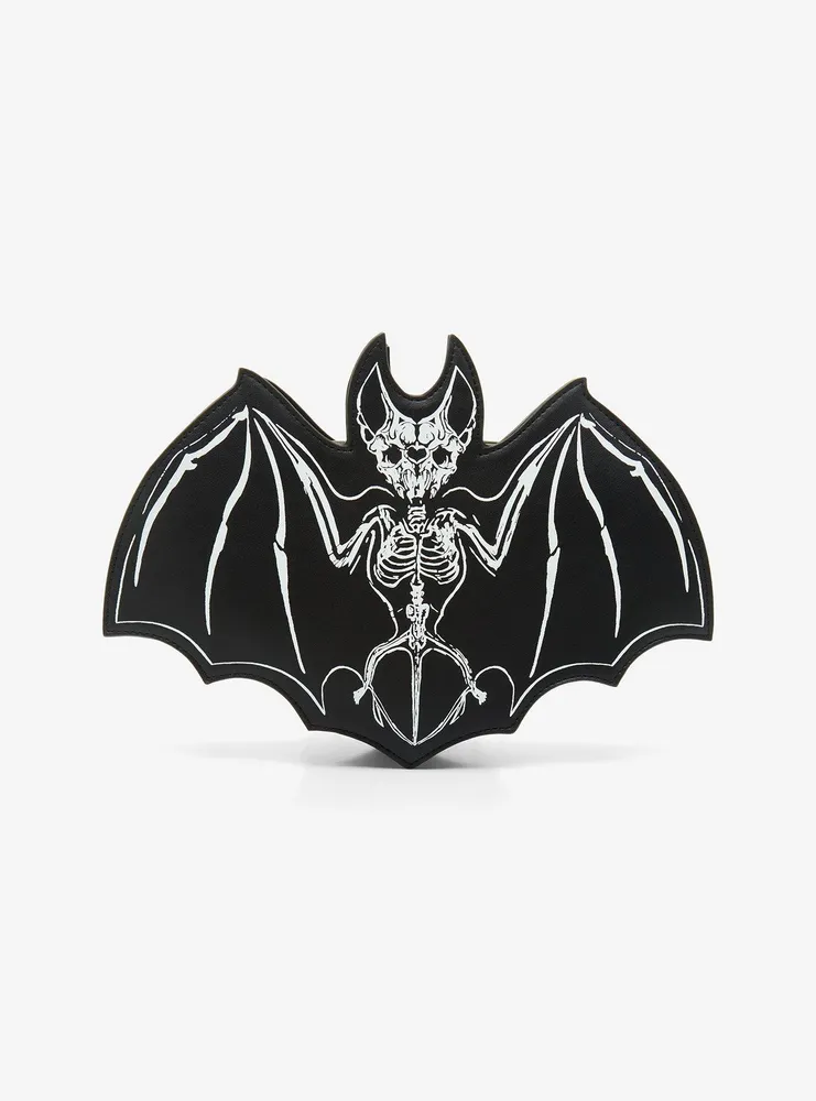 Bat Skeleton Glow-In-The-Dark Crossbody Bag