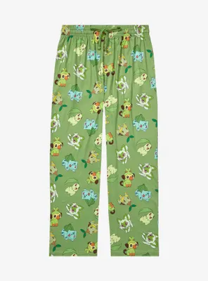 Pokémon Grass Type Allover Print Sleep Pants