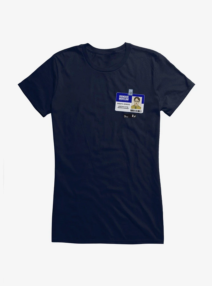 The Office Dwight Badge Girls T-Shirt