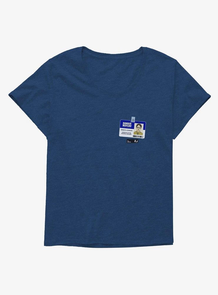 The Office Dwight Badge Girls T-Shirt Plus
