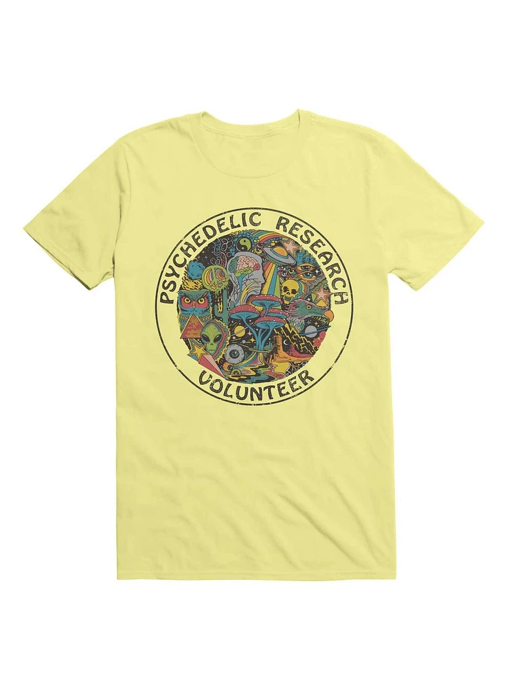 Psychedelic Research Volunteer T-Shirt By Steven Rhodes