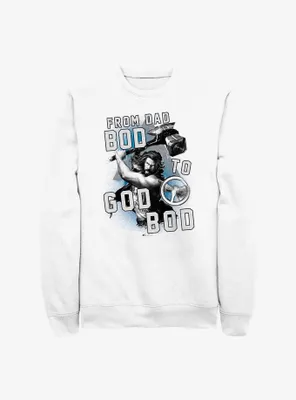 Marvel Thor: Love and Thunder From Dad Bod To God Sweatshirt