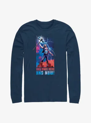 Marvel Thor: Love and Thunder Ends Here Now Long-Sleeve T-Shirt