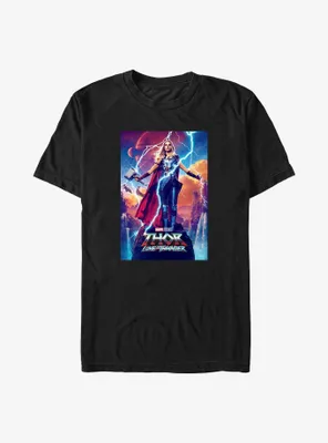 Marvel Thor: Love and Thunder Mighty Thor Movie Poster T-Shirt