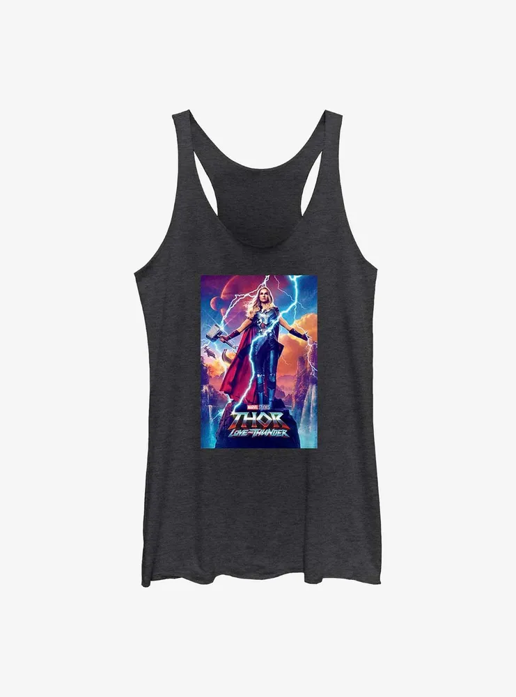 Marvel Thor: Love and Thunder Mighty Thor Movie Poster Womens Tank Top