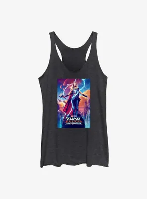 Marvel Thor: Love and Thunder Mighty Thor Movie Poster Womens Tank Top