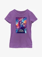 Marvel Thor: Love and Thunder Asgardian Movie Poster Youth Girls T-Shirt