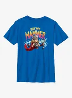 Marvel Thor: Love and Thunder Mighty Thor Eat My Hammer Youth T-Shirt
