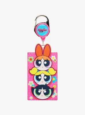 The Powerpuff Girls Floral Portrait Retractable Lanyard - BoxLunch Exclusive
