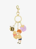 Loungefly Disney Winnie the Pooh Christopher Robin & Pooh Bear Multi Charm Keychain - BoxLunch Exclusive