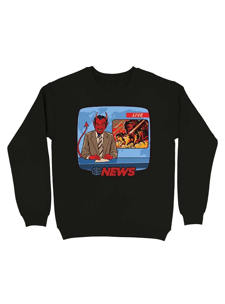 Breaking News Sweatshirt By Steven Rhodes