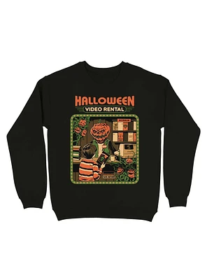 Halloween Video Rental Sweatshirt By Steven Rhodes