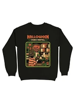 Halloween Video Rental Sweatshirt By Steven Rhodes