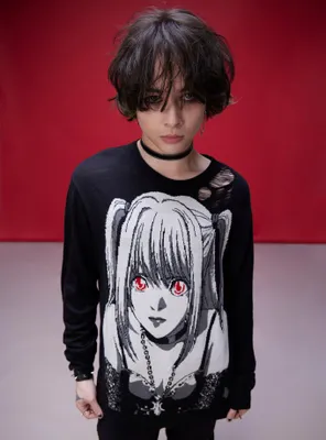 Death Note Misa Distressed Knit Sweater