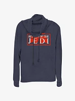 Star Wars Return of the Jedi 40th Anniversary Logo Cowl Neck Long-Sleeve Top