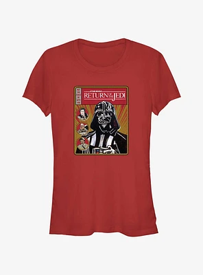 Star Wars Return of the Jedi 40th Anniversary Darth Vader Cover Girls T-Shirt