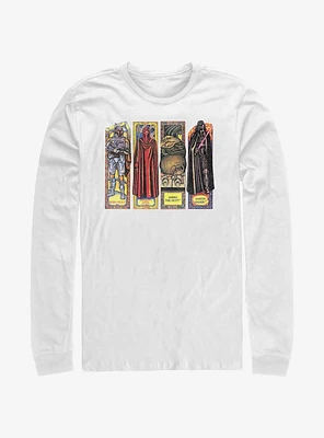 Star Wars Return of the Jedi 40th Anniversary Stained Glass Characters Long-Sleeve T-Shirt