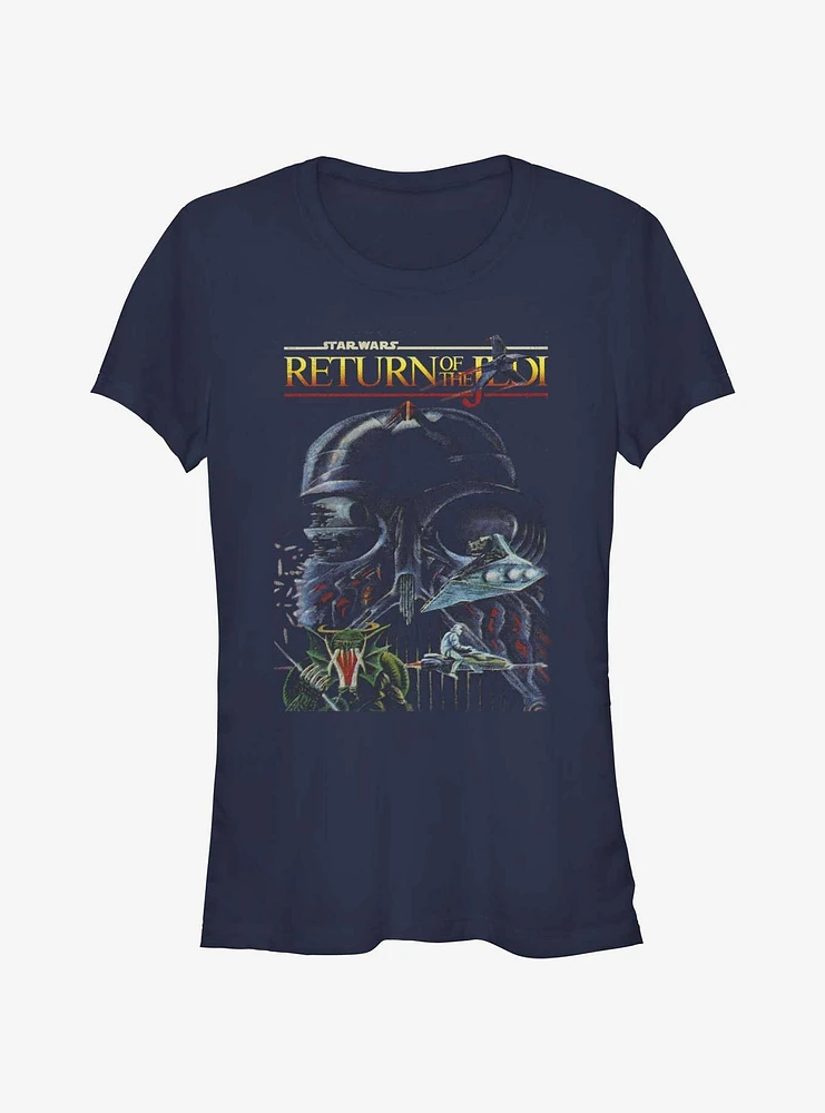 Star Wars Return of the Jedi 40th Anniversary Concept Cover Art Girls T-Shirt