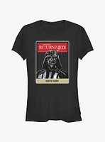 Star Wars Return of the Jedi 40th Anniversary Darth Vader Poster Girls T-Shirt