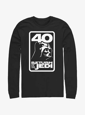 Star Wars Return of the Jedi 40th Anniversary Vader Badge Long-Sleeve T-Shirt