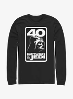 Star Wars Return of the Jedi 40th Anniversary Vader Badge Long-Sleeve T-Shirt