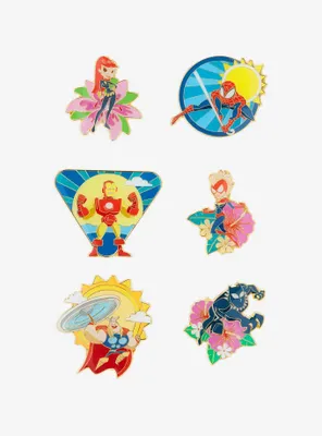 Loungefly Marvel Summertime Heroes Blind Box Enamel Pin - BoxLunch Exclusive