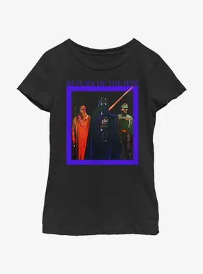Star Wars Return OF The Jedi Characters Box Youth Girls T-Shirt