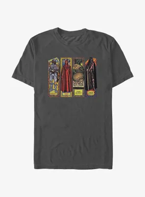 Star Wars Return Of The Jedi Stained Glass Character PanelsT-Shirt