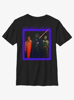 Star Wars Return OF The Jedi Characters Box Youth T-Shirt