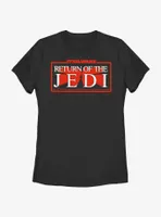 Star Wars Return Of The Jedi Title Logo Womens T-Shirt