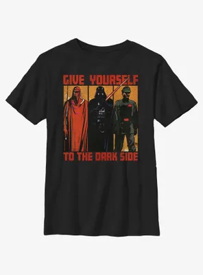 Star Wars Return Of The Jedi Give Yourself To Dark Side Youth T-Shirt