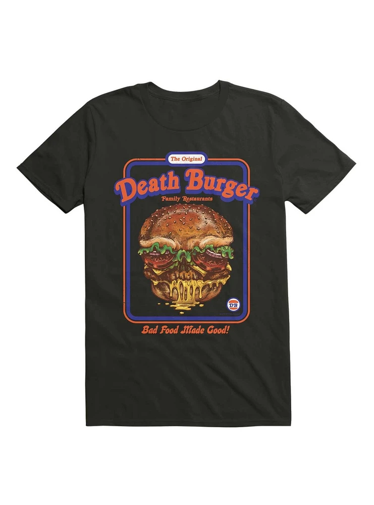 Death Burger T-Shirt By Steven Rhodes