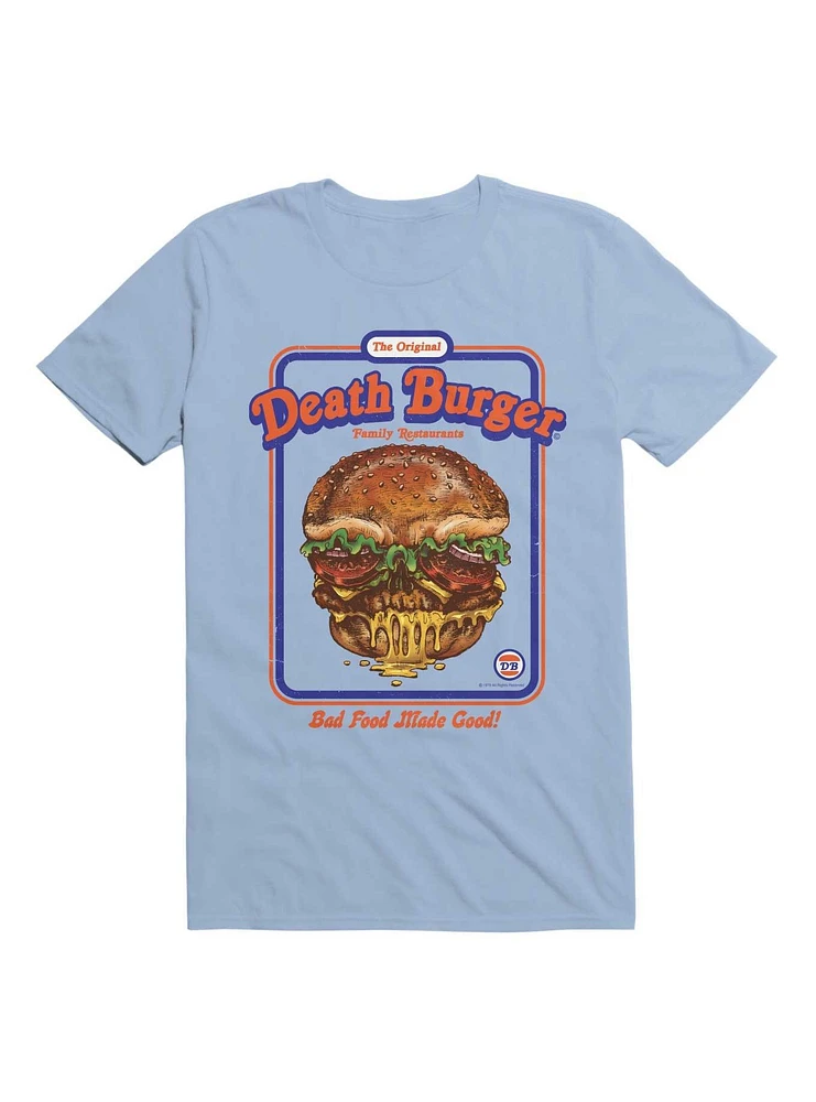 Death Burger T-Shirt By Steven Rhodes