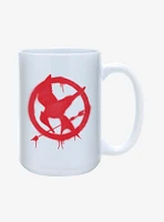 Hunger Games Spray Paint Mockingjay Symbol Mug 15oz