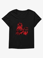Dungeons & Dragons Red Ampersand Girls T-Shirt Plus