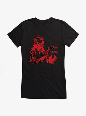 Dungeons & Dragons Red Ampersand Girls T-Shirt