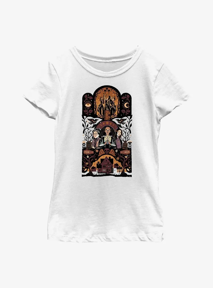 Disney Hocus Pocus 2 Character Triptic Youth Girls T-Shirt