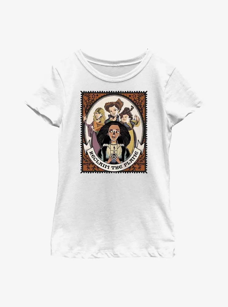 Disney Hocus Pocus 2 Reclaim The Flame Stamp Youth Girls T-Shirt