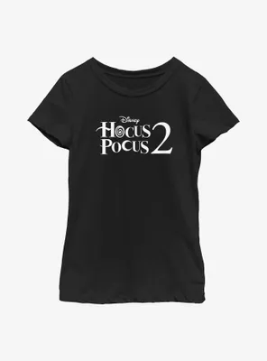 Disney Hocus Pocus 2 Stacked Logo Youth Girls T-Shirt