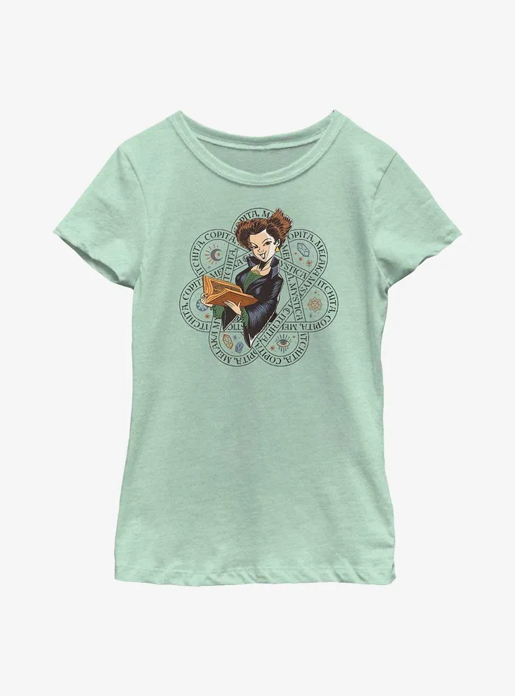 Disney Hocus Pocus 2 Winnie Sanderson Runes Youth Girls T-Shirt