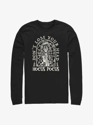 Disney Hocus Pocus 2 Don't Lose Your Head Billy Tombstone Long-Sleeve T-Shirt