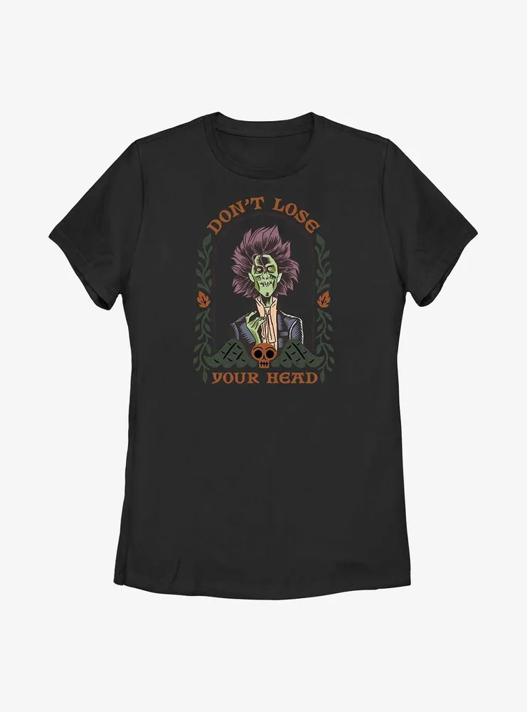 Disney Hocus Pocus 2 Don't Lose Your Head Billy Butcherson Womens T-Shirt